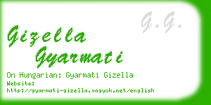 gizella gyarmati business card